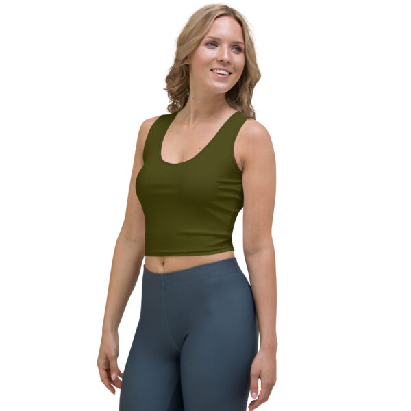 Crop Top Dark Olive - Image 3