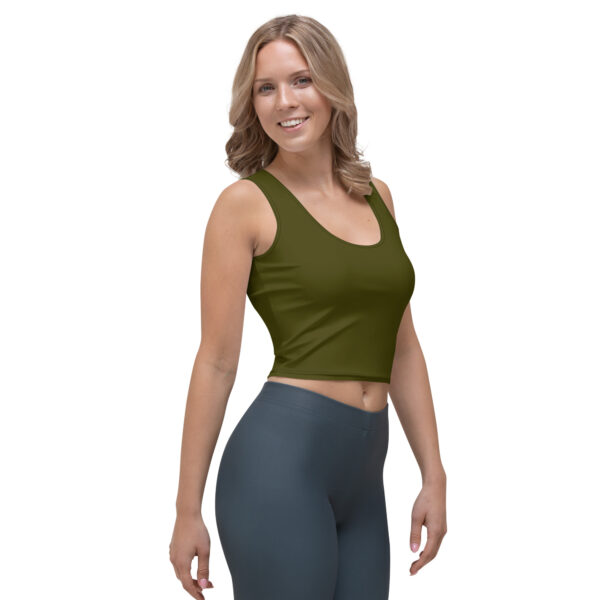 Crop Top Dark Olive - Image 4
