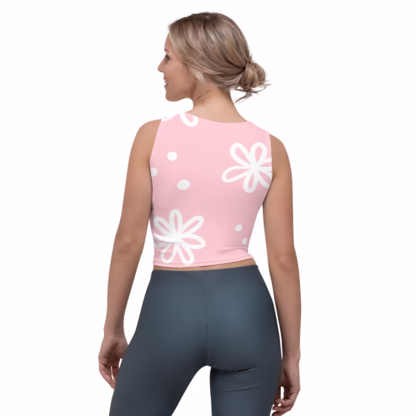 Crop Top Design Light Pink - Image 2