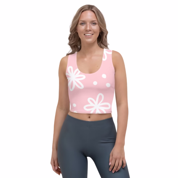 Crop Top Design Light Pink