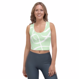 Crop Top Design Light Green