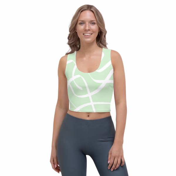 Crop Top Design Light Green