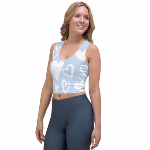 Crop Top Design Pattens Blue - Image 3