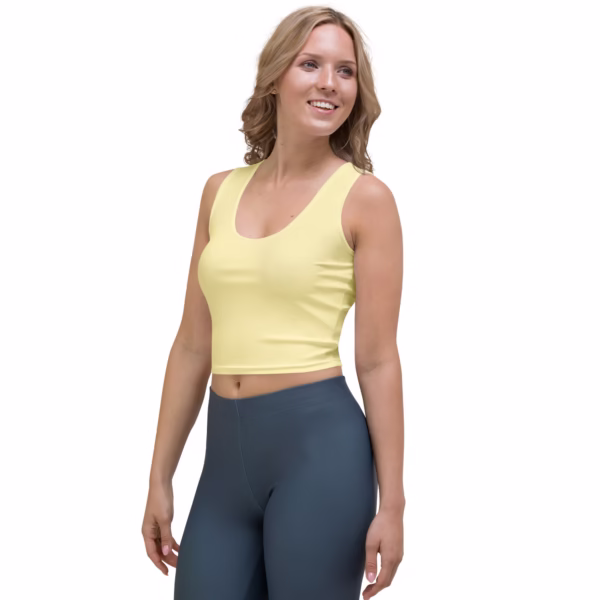 Crop Top Light Yellow - Image 3