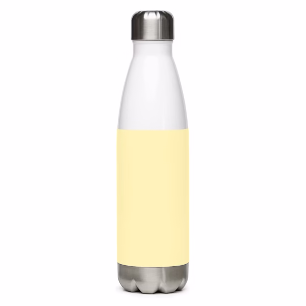 Stainless Steel Water Bottle Light Yellow - Image 4