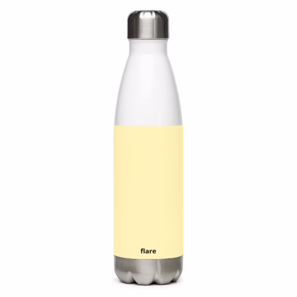 Stainless Steel Water Bottle Light Yellow