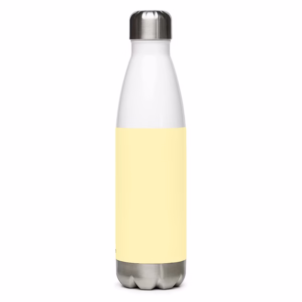 Stainless Steel Water Bottle Light Yellow - Image 3