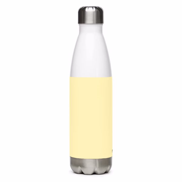 Stainless Steel Water Bottle Light Yellow - Image 2
