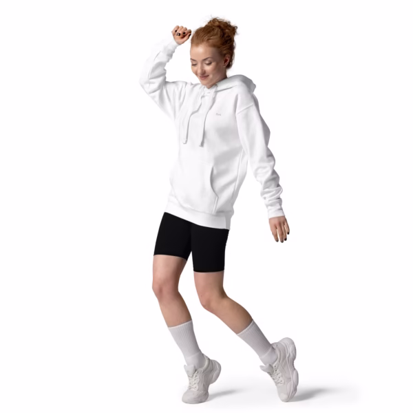 Essential Hoodie White - Image 3